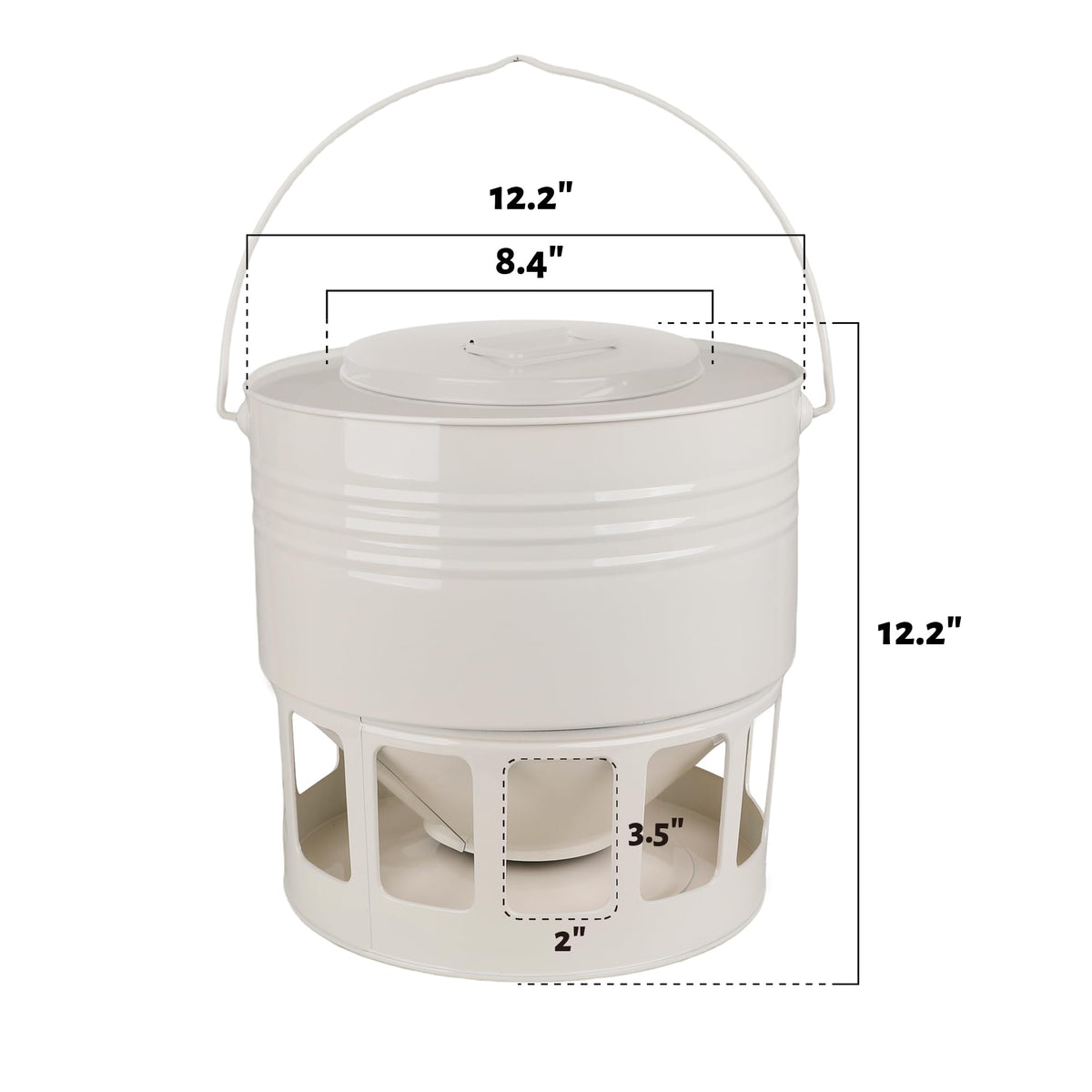KOL wide-mouth opening enables quick, mess-free refills