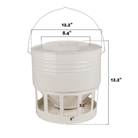 KOL wide-mouth opening enables quick, mess-free refills