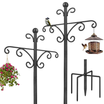 KOLAKO outdoor 76-inch shepherds hook height for versatile yard display