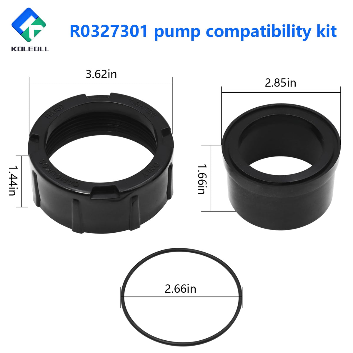 KOLEOLL R0327301 o-rings provide durable seals for reliable pipe joints.