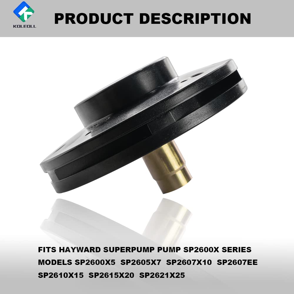 KOLEOLL SPX2607C durable impeller close-up reveals corrosion-resistant materials