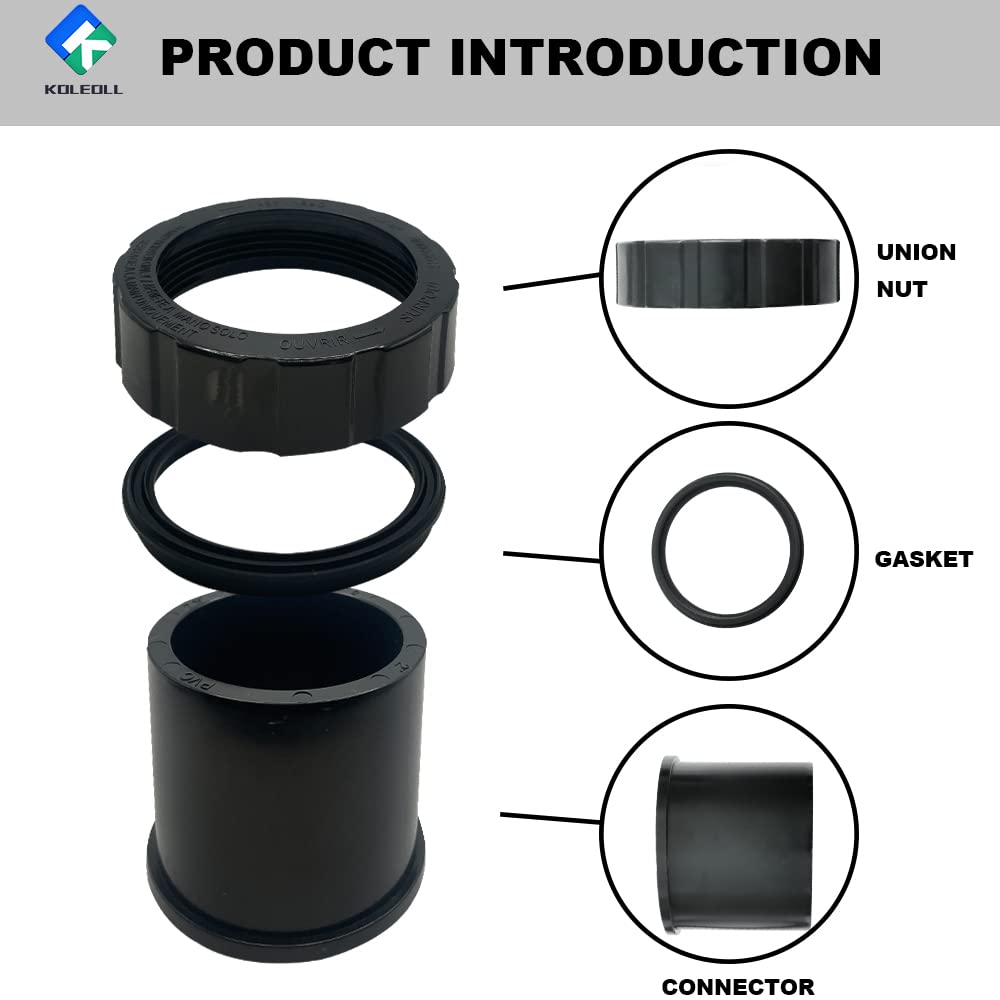 KOLEOLL SPX3200UNKIT CPVC unions illustrate durable, leak-free connections for spa pumps
