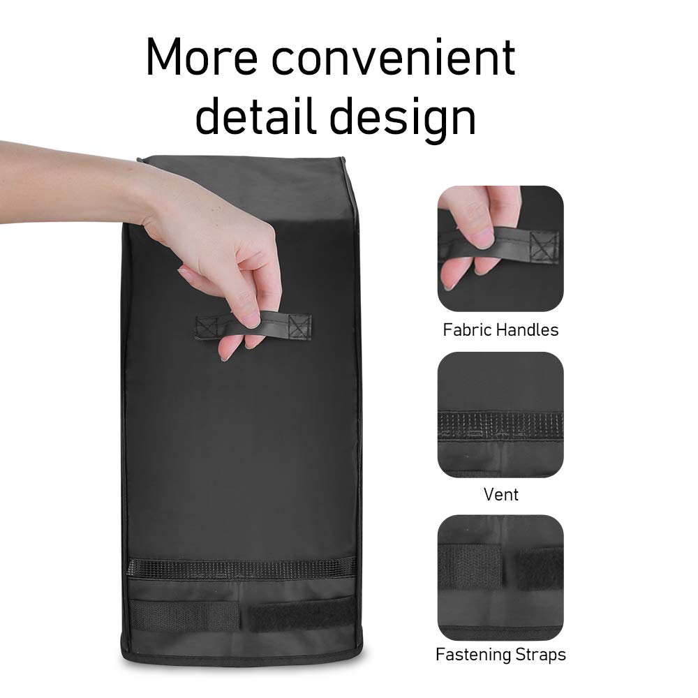 Kolife grill cover material close-up shows waterproof, UV-resistant fabric.