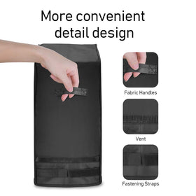 Kolife grill cover material close-up shows waterproof, UV-resistant fabric.