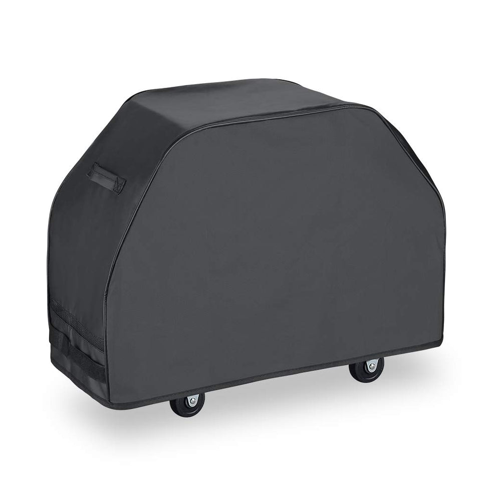 Kolife grill cover 60in front view protects Weber and Char-Broil grills from rain and sun.