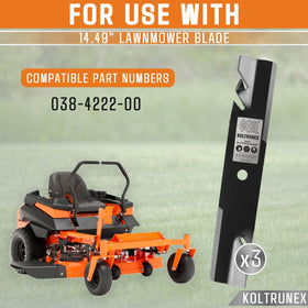 Pack includes KOLTRUNEX blades with bolts and washers.