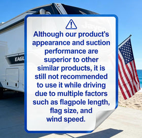 KOMOHOM 100kg pull force supports durable flag displays