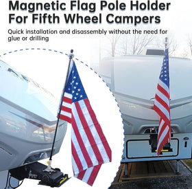 KOMOHOM 180-degree adjustable angle for optimal flag positioning