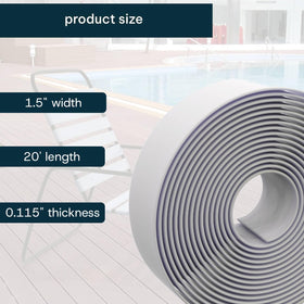 KOMORAX water-resistant vinyl strap for patio chairs.