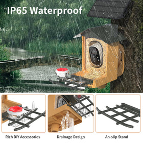 Kompinac Bird Feeder DIY accessories enable flexible setups