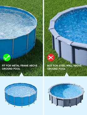 Kompoll color-changing LED pool light showcasing vibrant color options