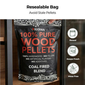 Kona Coal-Fired Pellets prepared for Ninja Woodfire outdoor grill sessions