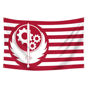 Konern Brotherhood of Steel flag banner 3x5 feet, durable outdoor-ready decor.
