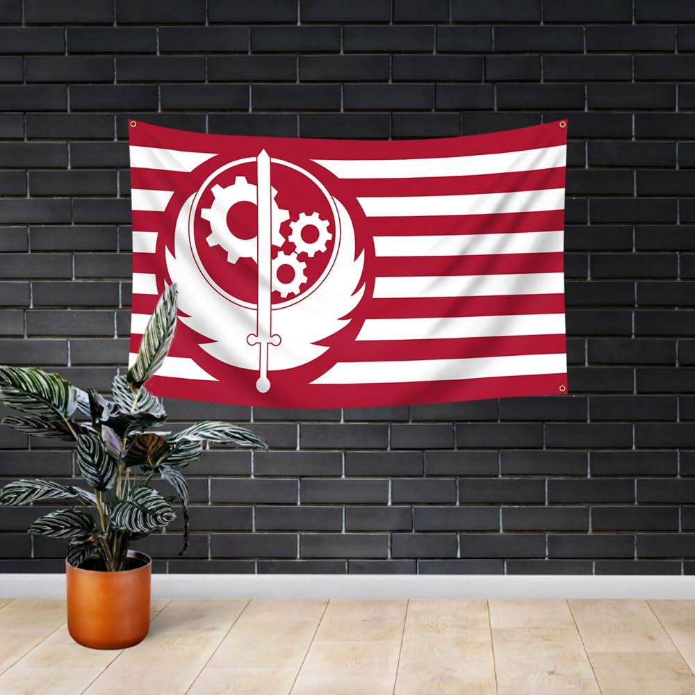 Konern flag banner displayed on wall, ideal for conventions and gaming spaces.