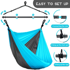 Konosnd hammock chair side pocket for phone or drinks.
