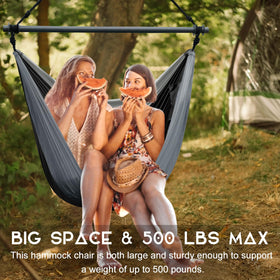 Konosnd Hammock Swing Chair offers ample room for two people.