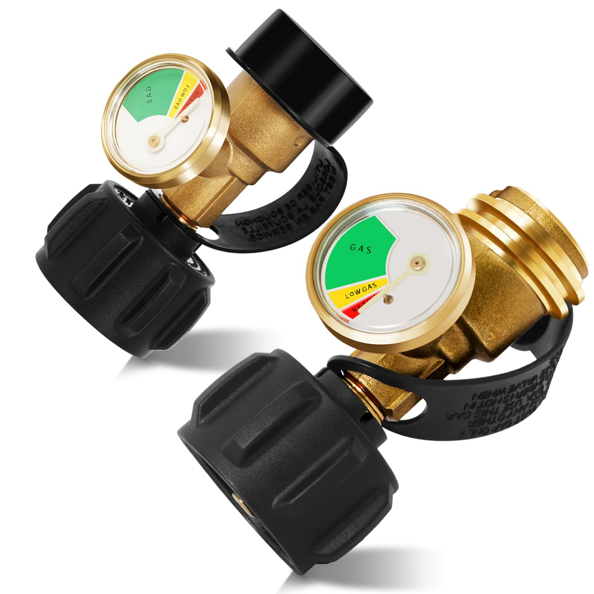 konros propane gauge glow dial shows fuel level at a glance for grills