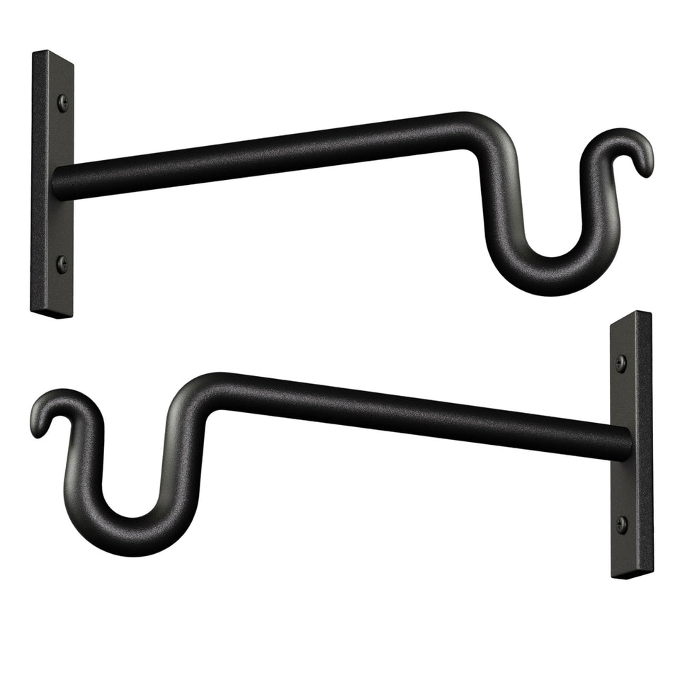 KOOKASHOP 10 inch plant hook secures baskets indoors or outdoors.