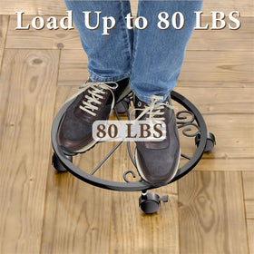 KOOKASHOP plant caddy supports up to 80 lbs of weight