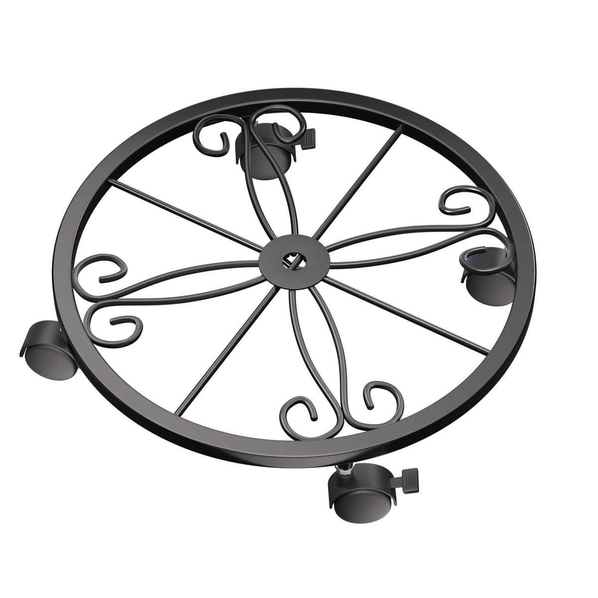 KOOKASHOP plant caddy with wheels front view for easy movement of heavy pots