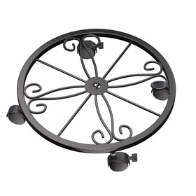 KOOKASHOP plant caddy with wheels front view for easy movement of heavy pots