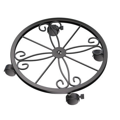 KOOKASHOP plant caddy with wheels front view for easy movement of heavy pots