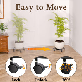 KOOKASHOP lockable wheels provide secure placement on demand