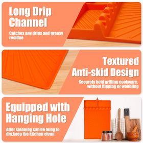 Koolstuffs silicone mat clean with soap or dishwasher safe