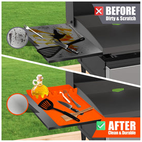 Koolstuffs silicone mat non slip texture prevents sliding near the grill