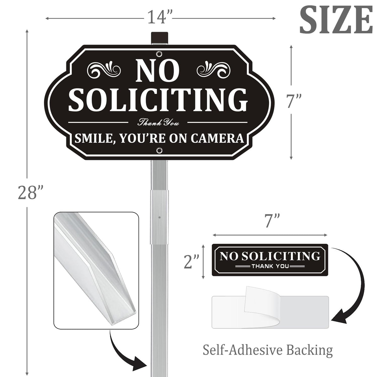 KooMate elegant yard sign design complements home exterior