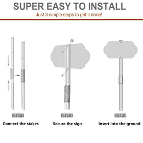 KooMate outdoor sign kit providing durable garden privacy signal