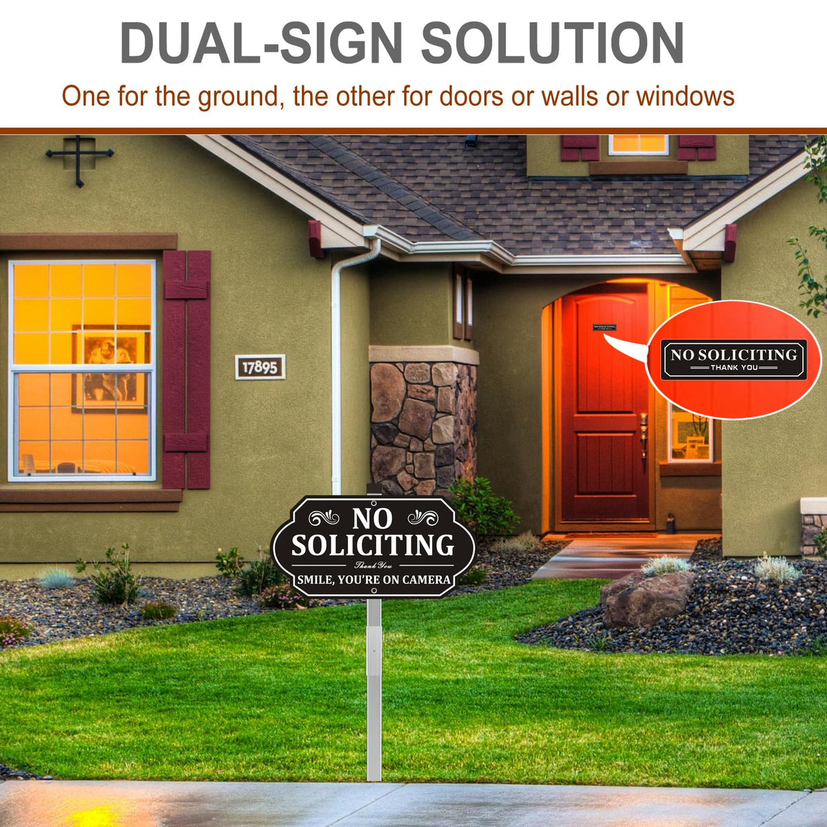KooMate sign with camera warning enhances deterrence at entry