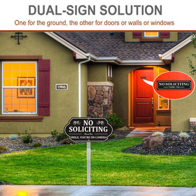 KooMate sign with camera warning enhances deterrence at entry