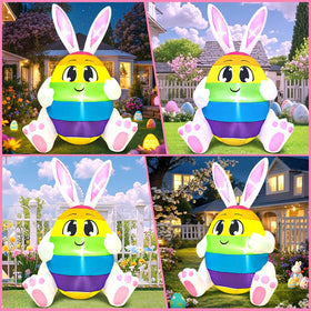 KOOY built-in LED lights illuminate outdoor spaces with cheerful Easter ambiance
