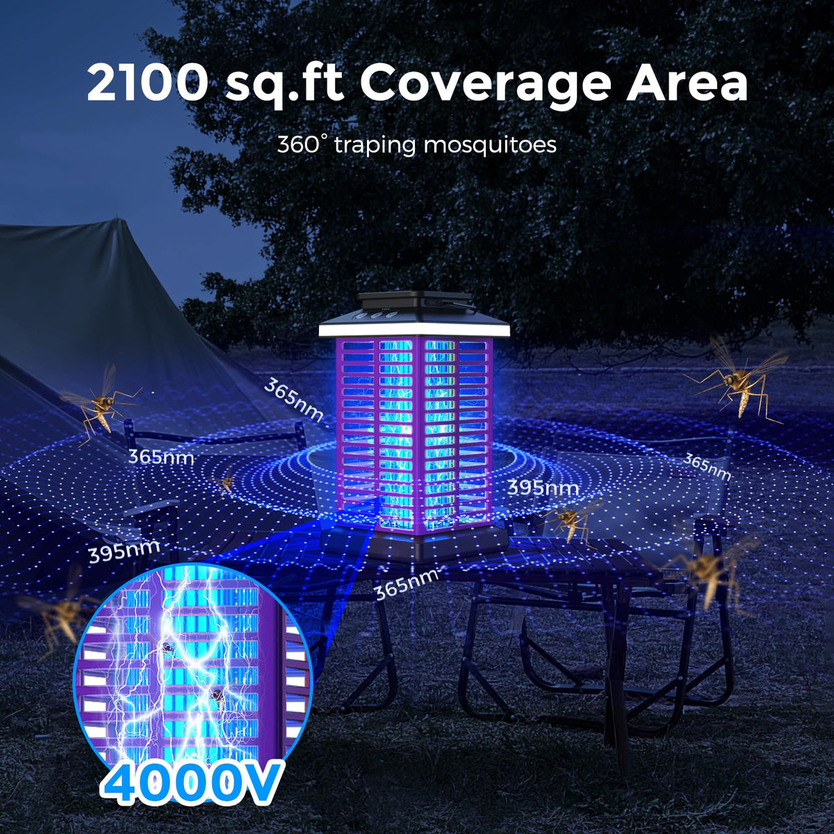 KOOSA LED night light complements evenings on patios and camps.