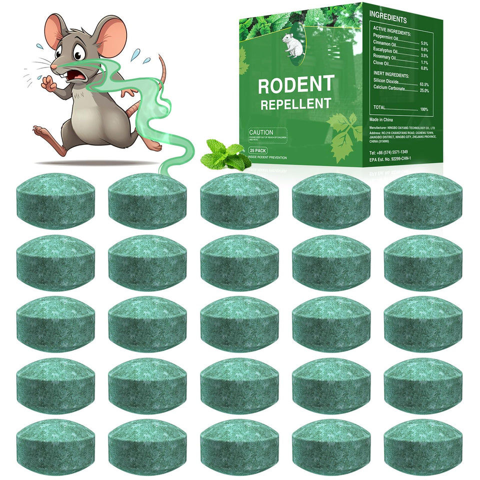 KOOSA pest rodent repellent packaging shows plant-based formula for humane deterrence