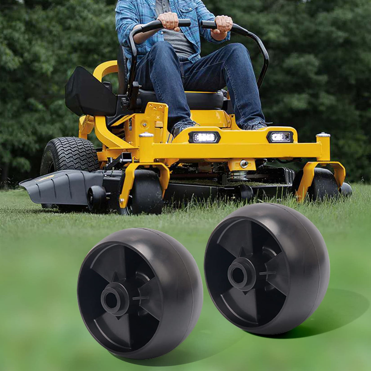 KOOTANS deck wheels showing quick-install design for easy maintenance