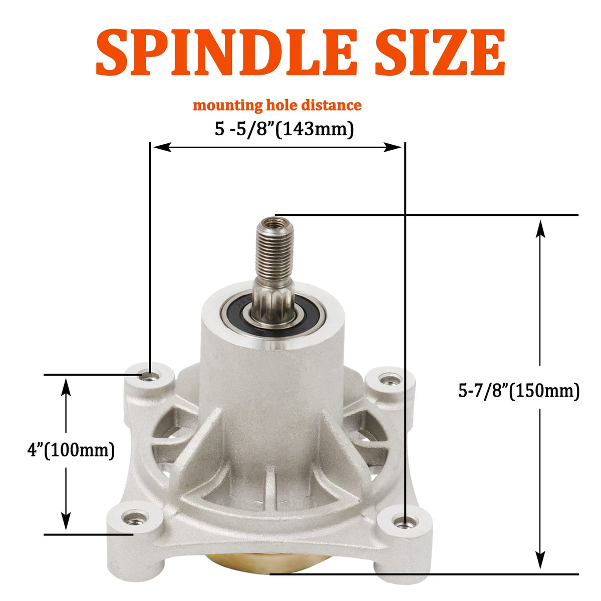 KOOTANS spindle with Husqvarna-compatible setup highlights aluminum body and fit