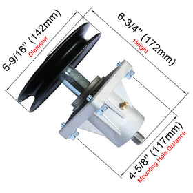 KOOTANS spindle-assembly for Cub Cadet 918-04137 boosts deck durability