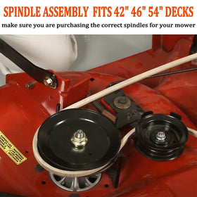 KOOTANS spindle with pulley lock nut and washer supports blade alignment