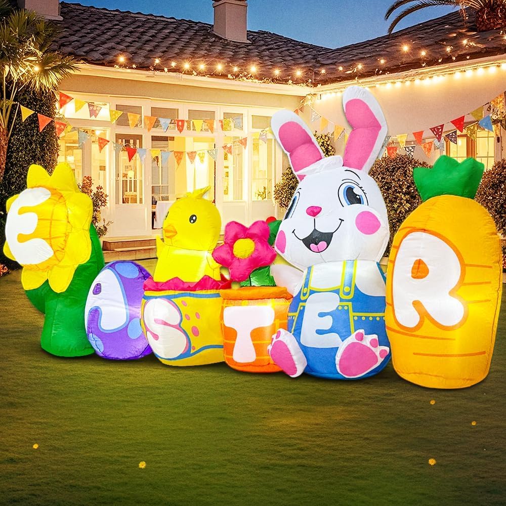KOOY Sunflower Inflatable adds color to lawns and gardens.
