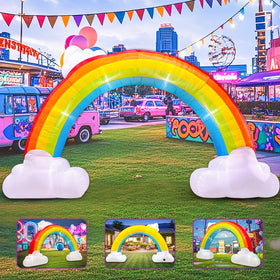 KOOY inflatable arch for easy setup, taking minutes to greet guests.