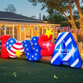 Ideal Fourth of July display for festive yard appeal.
