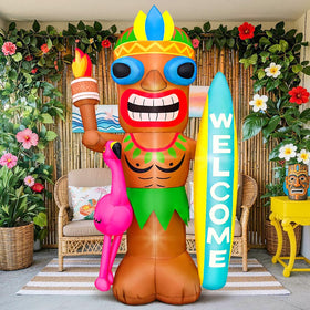 KOOY Hawaiian party inflatable ideal for beach or poolside celebrations.