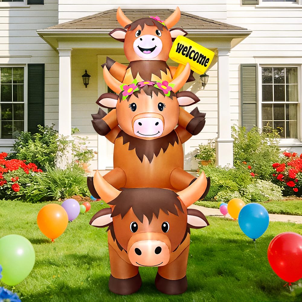 KOOY Highland Cow inflatable packaging box signals premium unboxing experience