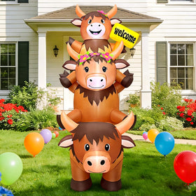 KOOY Highland Cow inflatable packaging box signals premium unboxing experience
