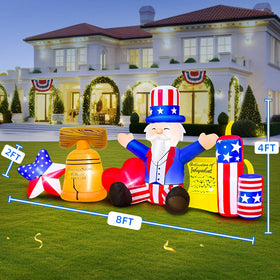 KOOY Independence Day front door inflatable decor for festive entry