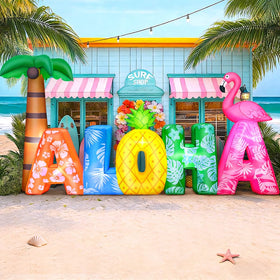KOOY built-in LED lights illuminate evenings for luau gatherings.