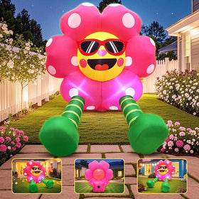 KOOY Sunflower inflates in seconds after plugging in for quick setup.