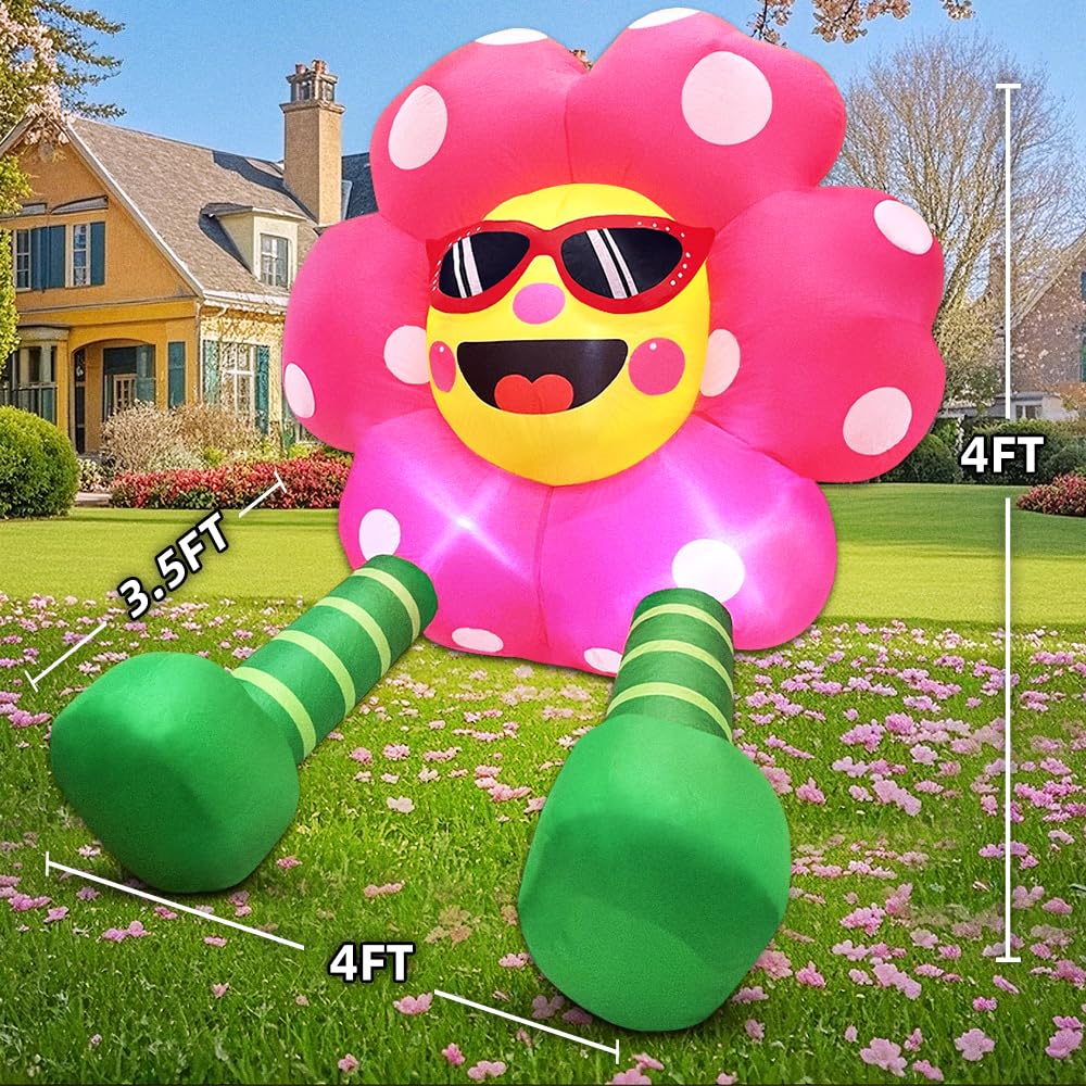 KOOY Welcoming sunflower yard decoration ideal for gardens, patios, doors and parties.